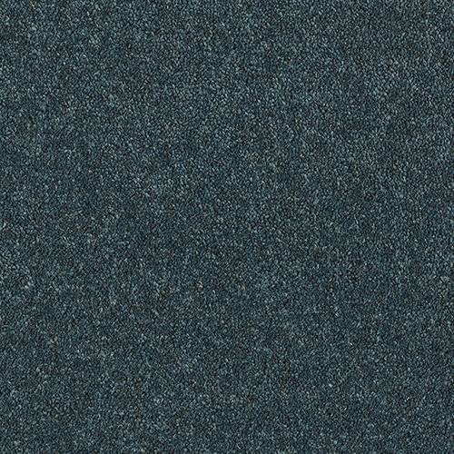 Airedale Ink Blue Wool-Blend Twist Carpet, close-up of the carpet texture