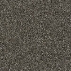 Airedale Coal Grey Wool-Blend Twist Carpet, close-up of the carpet texture