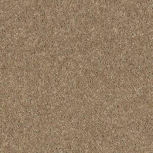 Airedale Toasted Hazel Wool-Blend Twist Carpet, close-up of the carpet texture