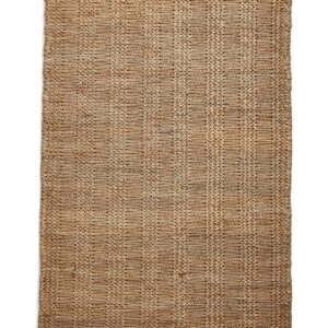 Bazaar Plain rectangular rug shown flat in natural, with an unpatterned, visibly interlaced surface.