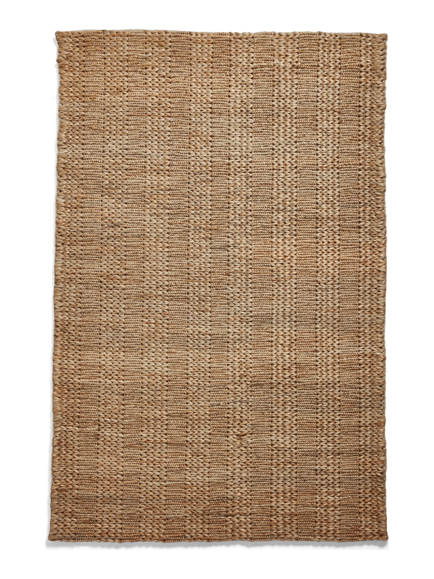 Bazaar Plain rectangular rug shown flat in natural, with an unpatterned, visibly interlaced surface.