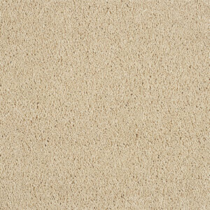 Close-up of Linden Golden Straw Deep-Pile Carpet, showing pale beige tones and a cut-pile surface.